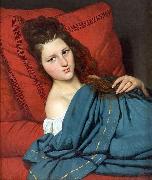 Joseph-Desire Court Woman Reclining on a Divan oil painting reproduction